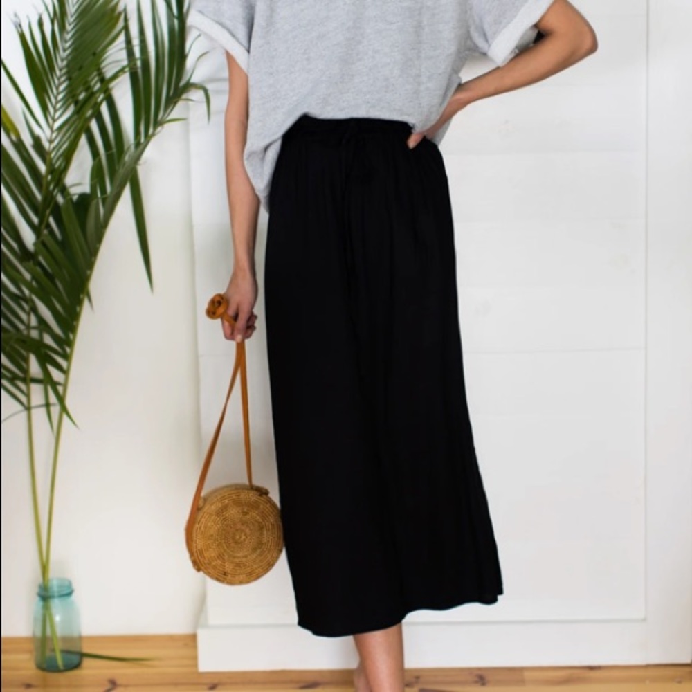 Emerson Fry | Paperbag Waist Midi Skirt Small